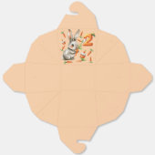 Bunnies en wortelen 2e verjaardagsfeest bedankdoosjes (Ongevouwen)