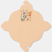 Bunnies en wortelen 3e verjaardagsfeest bedankdoosjes (Ongevouwen)