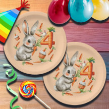 Bunnies en wortelen 4e verjaardagsfeest