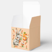 Bunnies en wortelen 5e verjaardagsfeest bedankdoosjes (Geopend)