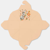 Bunnies en wortelen 6e verjaardagsfeest bedankdoosjes (Ongevouwen)