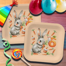 Bunnies en wortelen 6e verjaardagsfeest