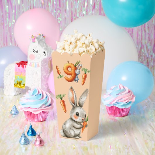 Bunnies en wortelen 9e verjaardagsfeest bedankdoosjes (Feest)