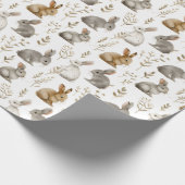 Bunnies & Foliage Wrapping Papier (Hoek)