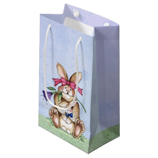 Bunnies - Gift Bag Klein Cadeauzakje (Voorkant Gekanteld)