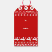 Bunnies Hoppy Feestdagen Schattige Konijnen Van Cadeaulabel (Achterkant)