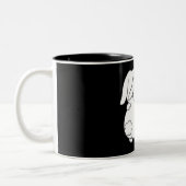 Bunnies Hugs Tweekleurige Koffiemok (Links)