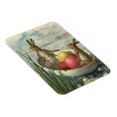  Bunnies in Boat, die van Pasen houden Magneet (Rechterzijde)