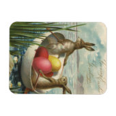  Bunnies in Boat, die van Pasen houden Magneet (Horizontaal)
