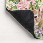 Bunnies in de bloemen muismat (Hoek)