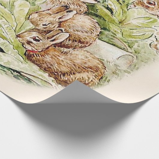 Bunnies in de sla Patch door Beatrix Potter Cadeaupapier (Hoek)
