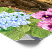 Bunnies in de tuin poster (Hoek)