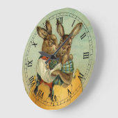 Bunnies in een gouden ei,  Victoriaans Pasen Grote Klok (Hoek)