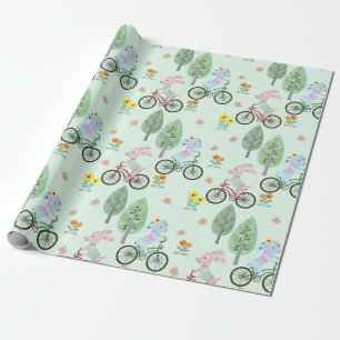 Bunnies in het park cadeaupapier