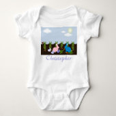 Bunnies in het veld romper (Voorkant)