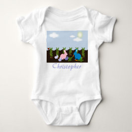 Bunnies in het veld romper