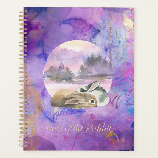 Bunnies in Lavender Dream Planner (Voorkant)