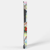  Bunnies in Stripes, by Natasha Us Samsung Galaxy Hoesje (Rechterkant)