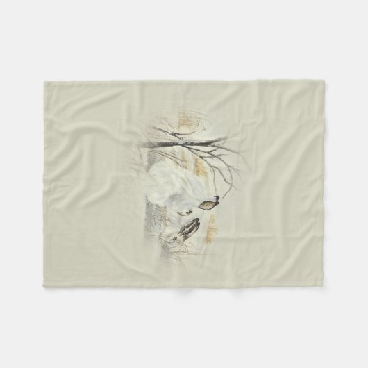 Bunnies/konijnen Fleece Deken (Voorkant (Horizontaal))