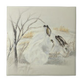 Bunnies/konijnen Tegeltje (Voorkant)