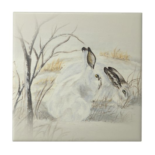 Bunnies/konijnen Tegeltje (Voorkant)