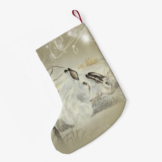Bunnies/konijnenstooking Kleine Kerstsok (Achterkant (Hangend))