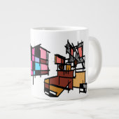 Bunnies lente hart grote koffiekop (Voorkant rechts)