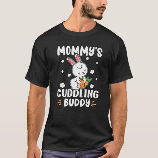 Bunnies mama's Cuddling Buddy T-shirt (Voorkant)
