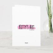 Bunnies met ballon 1e verjaardag Kaart (Achterkant)