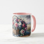 Bunnies Nestled Among Cottage Roses Mok (Voorkant rechts)