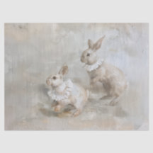 Bunnies - olieverfstijl weefselpapier