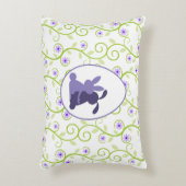 Bunnies omarmen lente bloemen decoratief kussen (Voorkant(Verticaal))