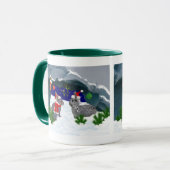 Bunnies onder de Mok Mistletoe (Voorkant links)
