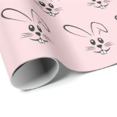 Bunnies op roze cadeaupapier (Rol Hoek)