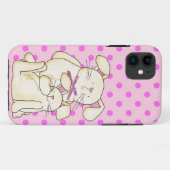 Bunnies op roze Case-Mate iPhone case (Achterkant (horizontaal))