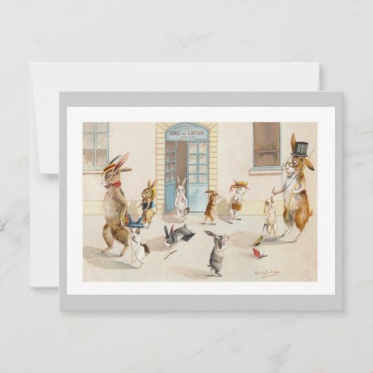 Bunnies op school - Uitnodiging voor de catastrofe (Voorkant)