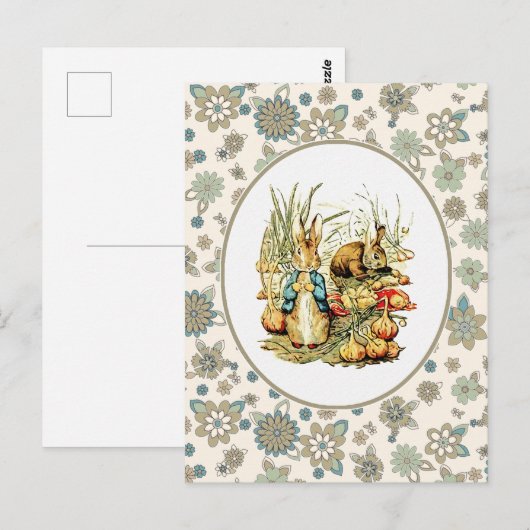  Bunnies. Pasen Briefkaarten (Voorkant / Achterkant)