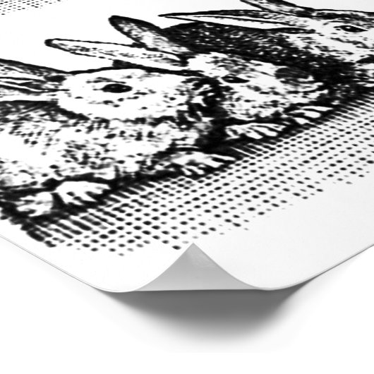 Bunnies Poster (Hoek)