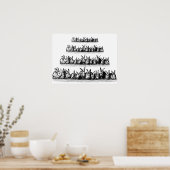 Bunnies Poster (Keuken)