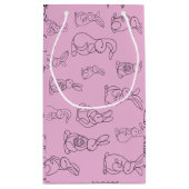 Bunnies print klein cadeauzakje (Achterkant)