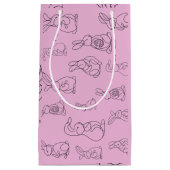 Bunnies print klein cadeauzakje (Voorkant)
