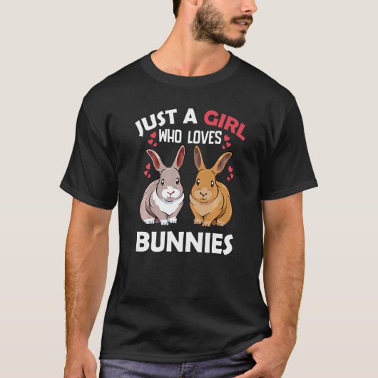 Bunnies Rabbit Animals Pet Domestic Humor Wilde T-shirt (Voorkant)