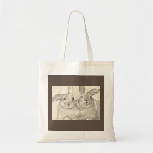 Bunnies, Rabbits Shopping Bag Tote Bag (Voorkant)