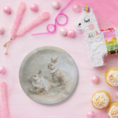 Bunnies - Ronde papieren Borden Papieren Bordje (Feest)