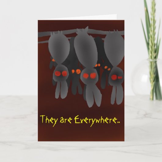 Bunnies Slumber Feestdagen Kaart (Voorkant)