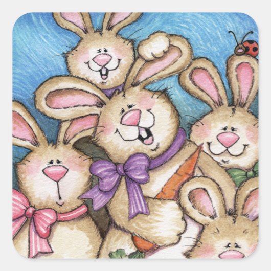 Bunnies - Stickers (Voorkant)