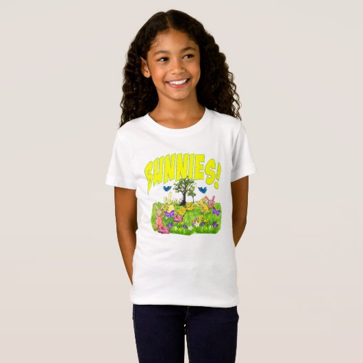 Bunnies. T-shirt (Voorkant volledig)
