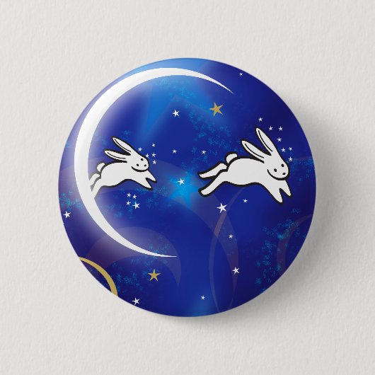 Bunnies telen ronde button 5,7 cm (Voorkant)
