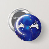 Bunnies telen ronde button 5,7 cm (Voorkant /achterkant)