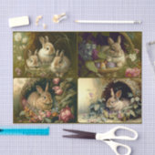 Bunnies van mandjes tissuepapier (Craft)